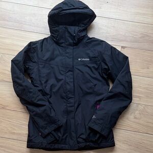 Columbia Black Outdoor Jacket with Hood